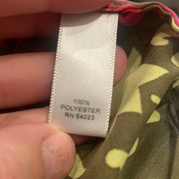 Banana Republic Floral Tunic via neck with 4 metal buttons size XS - Picture 6 of 6